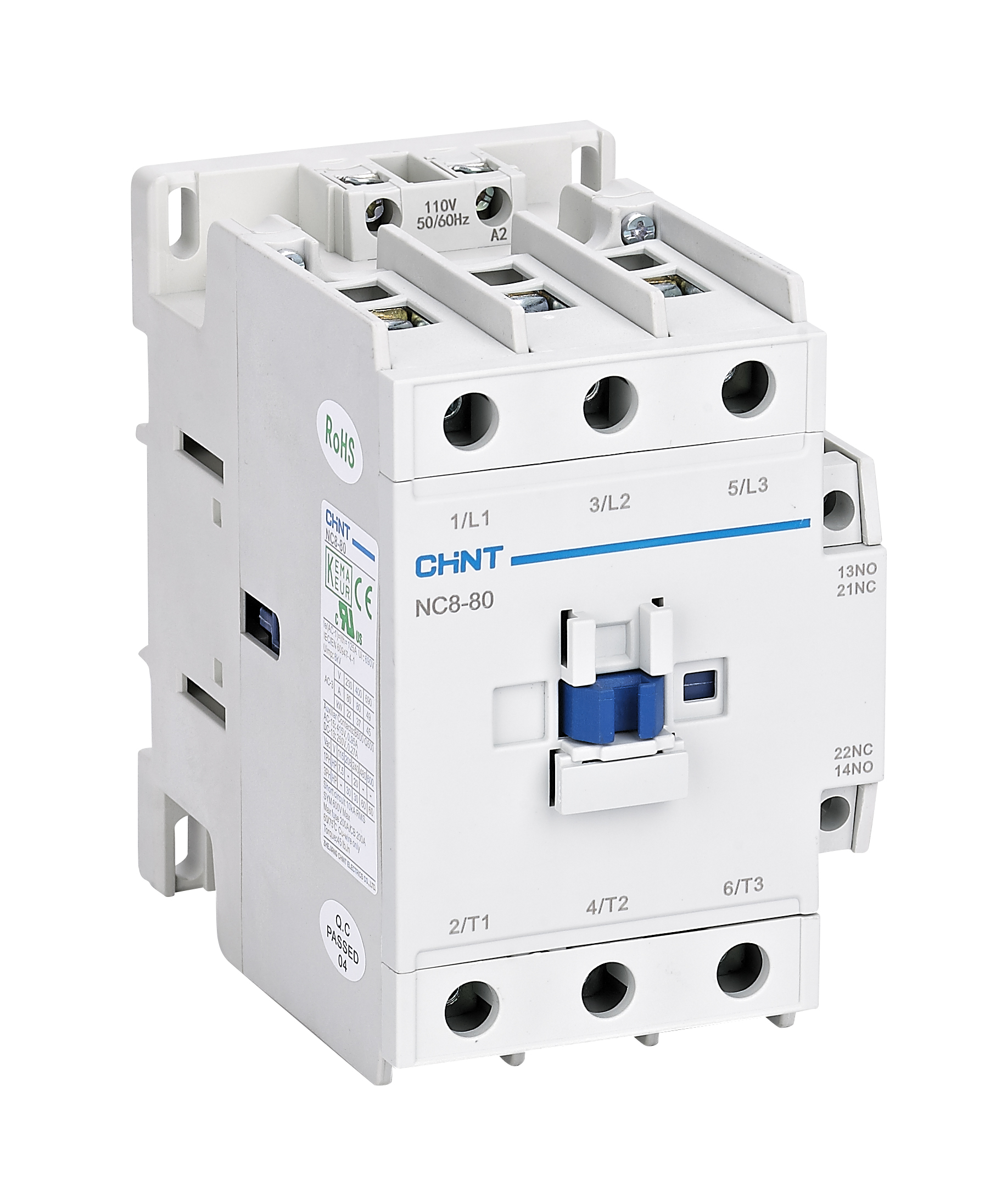 Contacteurs NC8 de 9A jusqu'à 2650A - 50/60Hz 